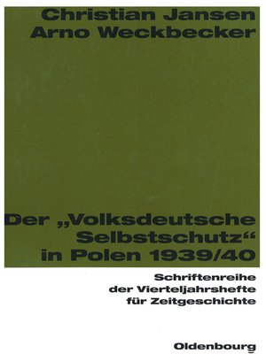 cover image of Der "Volksdeutsche Selbstschutz" in Polen 1939/1940